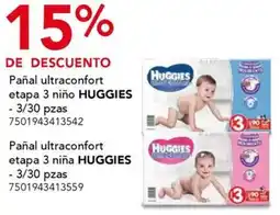 City Club Huggies pañal ultraconfort etapa 3 niña oferta