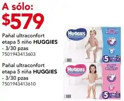 City Club Huggies pañal ultraconfort etapa 5 niño oferta