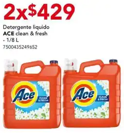 City Club Ace detergente liquido clean & fresh oferta