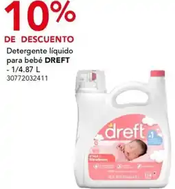 City Club Dreft detergente líquido para bebé oferta