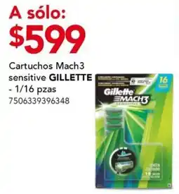 City Club Gillette Mach 3 cartuchos oferta