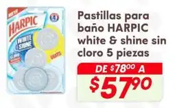 Soriana Híper Harpic pastillas para baño oferta