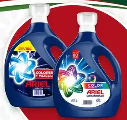 Soriana Híper Ariel detergente líquido ropa oscura o revitacolor oferta