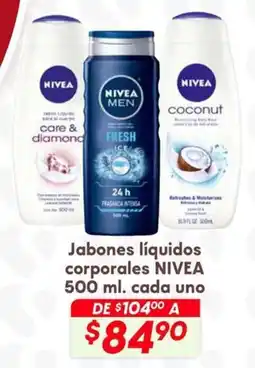 Soriana Híper Nivea jabones liquidos corporales oferta