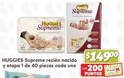 Soriana Híper Huggies supreme RN y etapa 1 oferta