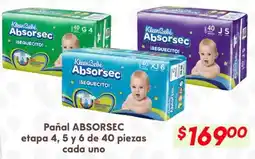 Soriana Híper Kleen Bebe Absorsec pañal oferta