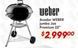 Soriana Híper Weber asador jumbo 22" oferta