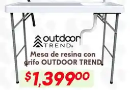 Soriana Híper Outdoor Trend mesa de resina con grifo oferta