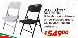 Soriana Híper Outdoor Trend silla de resina oferta