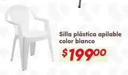 Soriana Híper Silla plástica apilable oferta