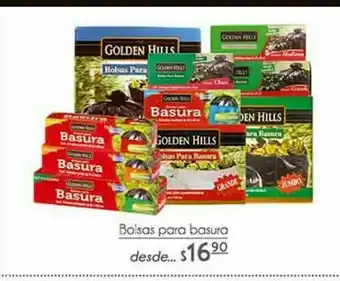 Fresko Bolsas de basura golden hills oferta