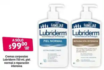Soriana Híper Cremas Corporales Lubriderm Piel Normal o Reparación Intensiva 750ml oferta