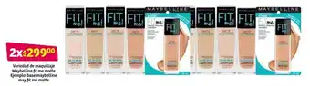 Soriana Híper Variedad de Maquillaje Maybelline Fit Me Matte 2's oferta