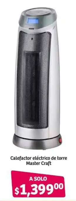 Soriana Híper Calefactor Elétrico de Torre Master Craft oferta