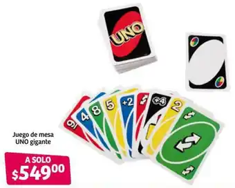 Soriana Híper Juego de Mesa UNO Gigante oferta