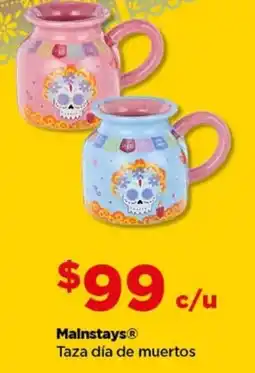 Bodega Aurrerá Mainstays taza día de muertos oferta