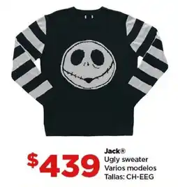 Bodega Aurrerá Jack ugly sweater varios modelos tallas: ch-eeg oferta