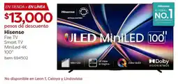 Costco Hisense fire tv smart tv oferta