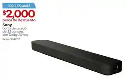 Costco Sony barra de sonido de 3.1 canales con dolby atmos oferta