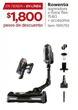 Costco Rowenta aspiradora x-force flex 15.60 + accesorios oferta