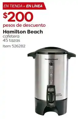 Costco Hamilton beach cafetera oferta