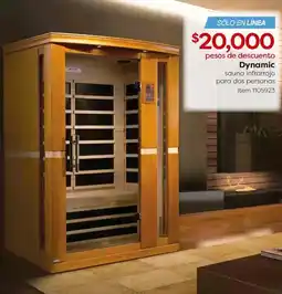 Costco Dynamic sauna infrarrojo para dos personas oferta