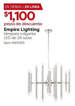 Costco Empire lighting lámpara colgante led de 24 luces oferta