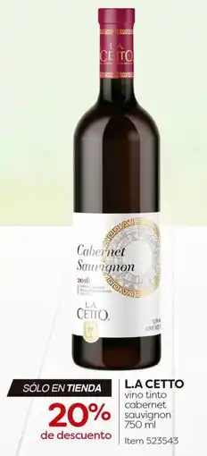Costco L.a cetto vino tinto cabernet sauvignon oferta