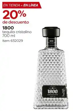 Costco 1800 tequila cristalino oferta