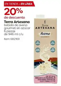 Costco Terra artesana bebida de avena gourmet sin azúcar oferta