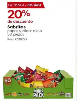 Costco Sabritas papas surtidas minis oferta