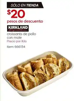 Costco Kirkland croissants de pollo con mole oferta