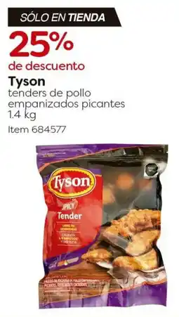 Costco Tyson tenders de pollo empanizados picantes oferta