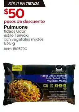 Costco Pulmuone fideos udon estilo teriyaki con vegetales mixtos oferta