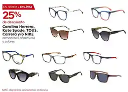 Costco Carolina herrera, kate spade, tous, carrera y/o nike armazones oftálmicos y solares oferta