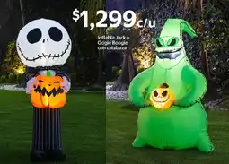 Walmart Inflable jack o oogie boogie con calabaza oferta