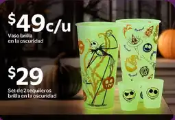 Walmart Set de 2 tequileros brilla en la oscuridad oferta