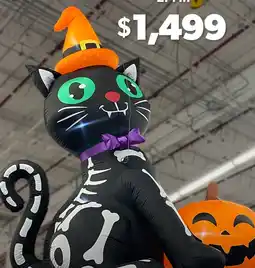 Sam's Club Member's mark inflable de halloween negro con calabaza oferta