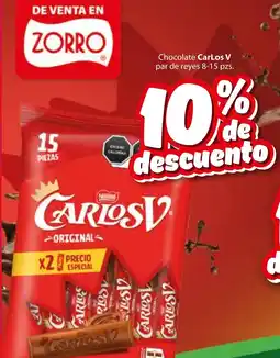 Zorro Carlos V chocolate par de reyes oferta