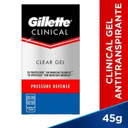 Farmacias Benavides Clinical Clear Gel Pressure Defense Antitranspirante/Desodorante oferta