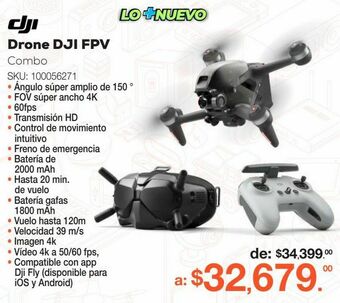 RadioShack Drone dji fpv combo / negro oferta