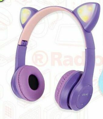 RadioShack Audífonos bluetooth misik orejas de gato / on ear / morado oferta