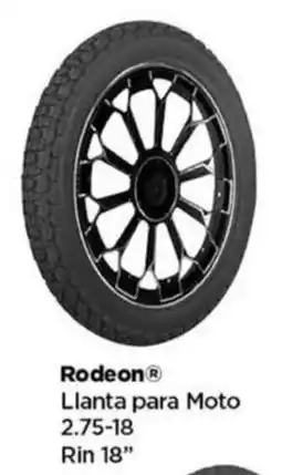 Bodega Aurrerá Rodeon llanta para moto 2.75-18 rin 18" oferta