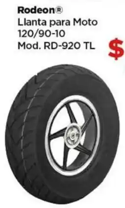 Bodega Aurrerá Rodeon llanta para moto 120/90-10 mod. rd-920 tl oferta