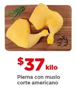 Bodega Aurrerá Pierna con muslo corte americano oferta