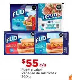 Bodega Aurrerá Fud o Lala salsichas oferta