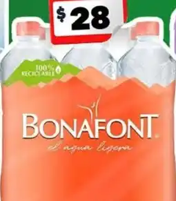 Bodega Aurrerá Bonafont el agua ligera oferta