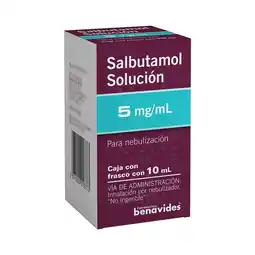 Farmacias Benavides 5 mg/ml Salbutamol Solución para Nebulización oferta