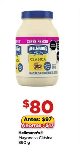 Bodega Aurrerá Hellmann's mayonesa clasica oferta