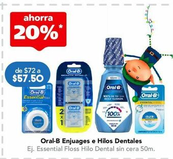 Farmacia San Pablo Oral b hilo cera c/50m oferta